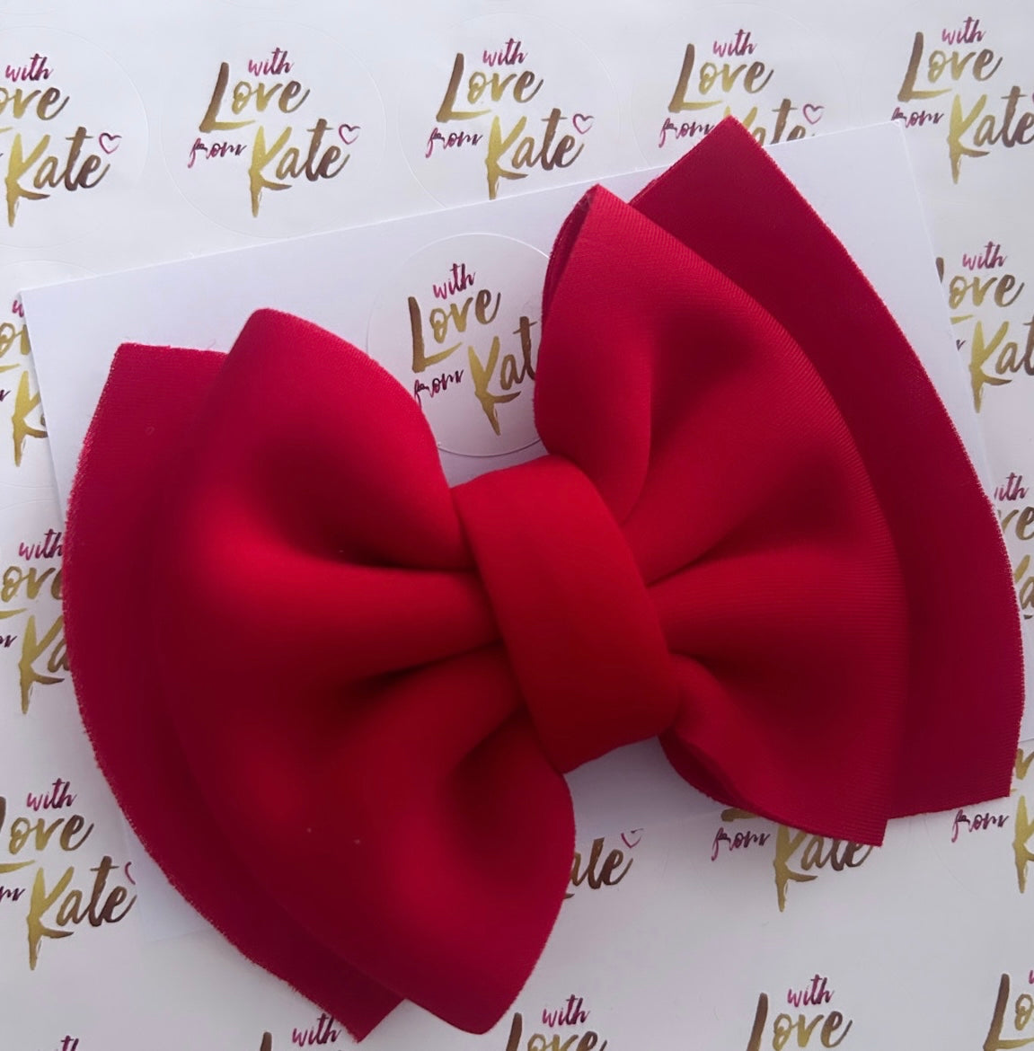 Red XL Pillow bow