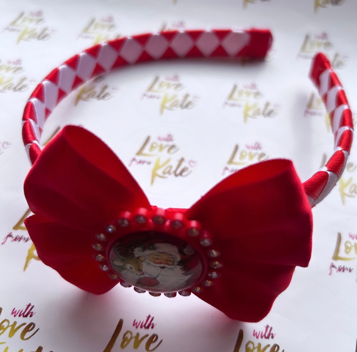 Father Christmas woven Alice band