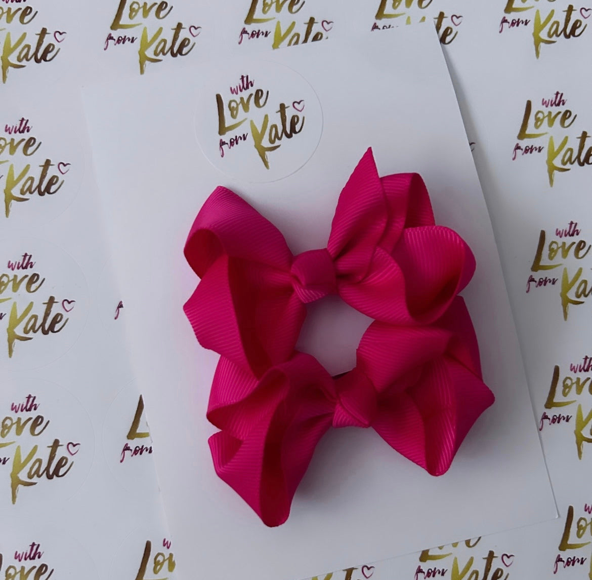 3 inch cerise pink boutique bow