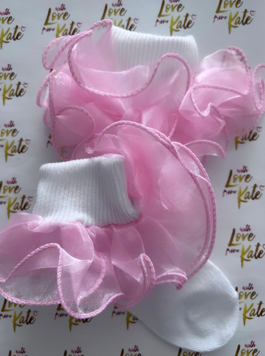 Pink Tulle white socks!