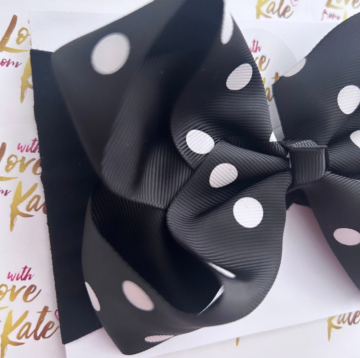 Black & white Boutique bow baby headband
