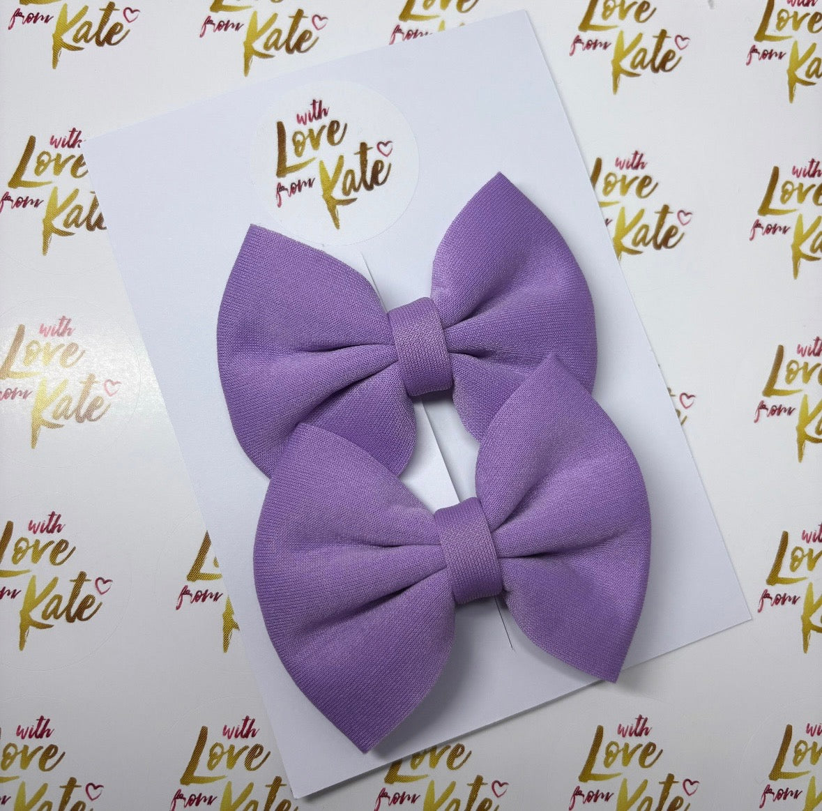 Lilac scuba pinch bow