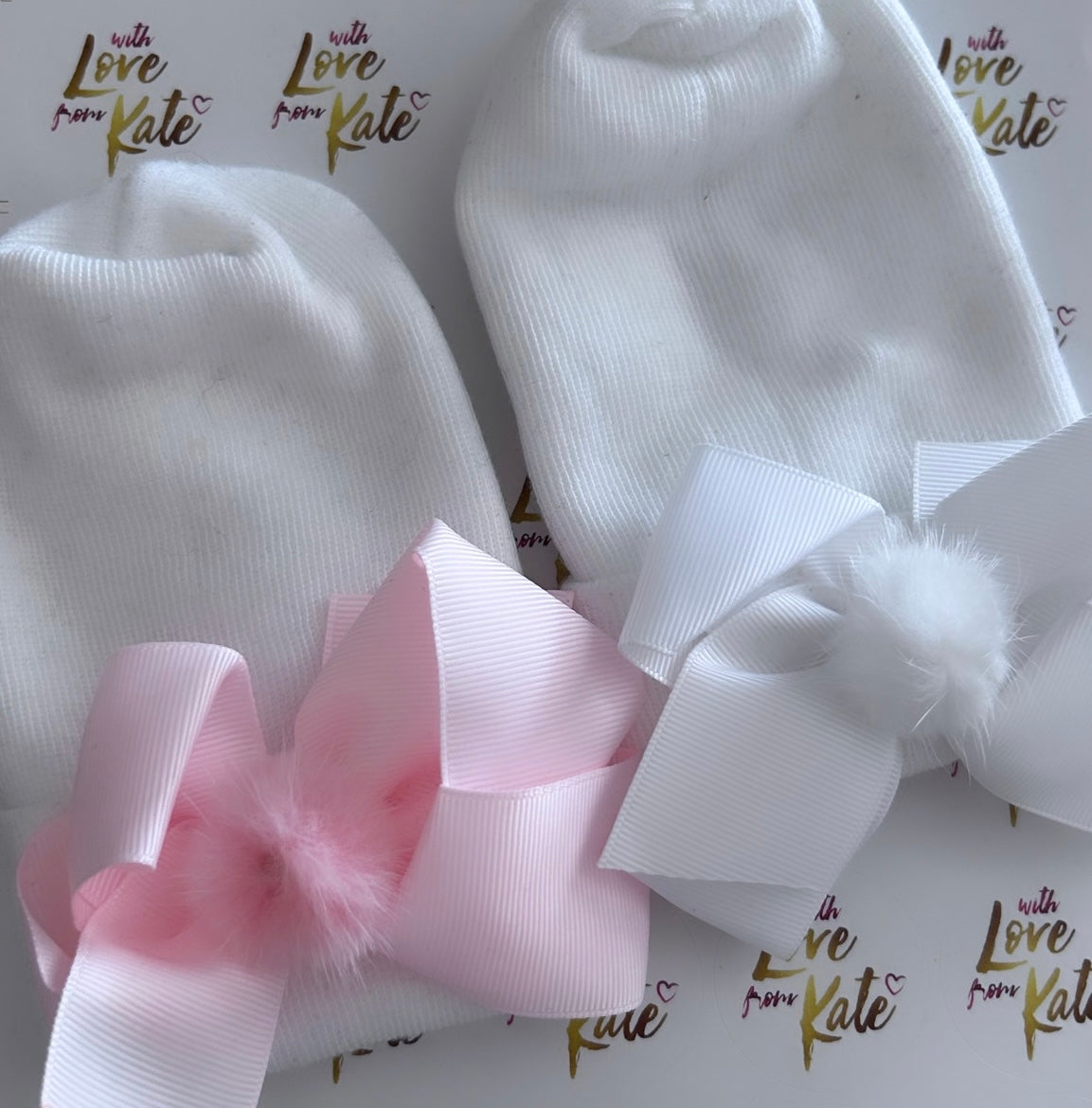 Pink Boutique Bow baby hat