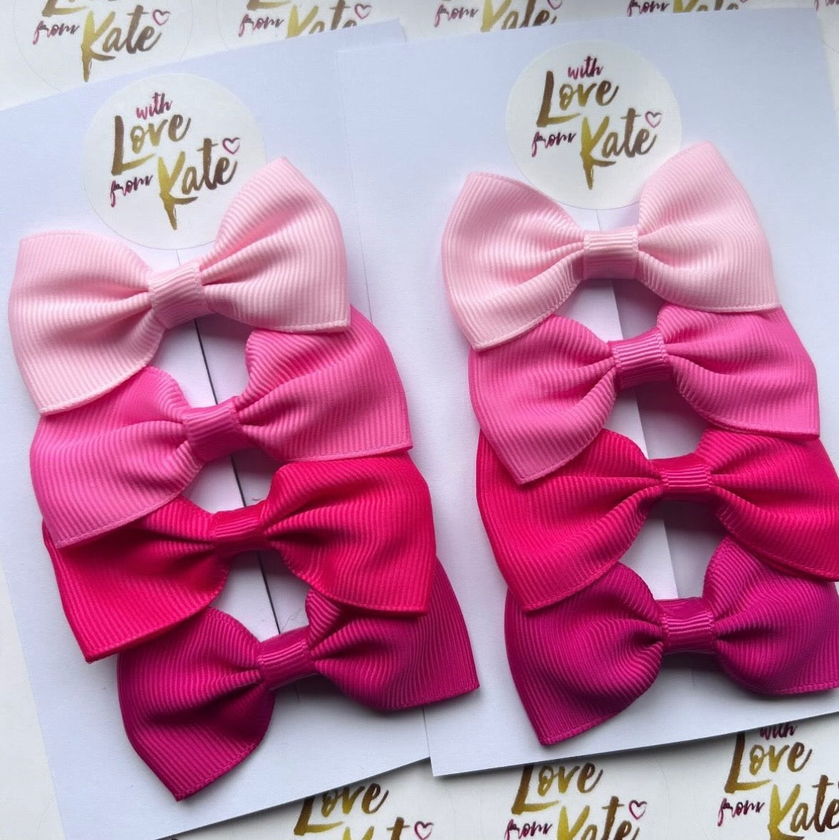 'Pinks' pinch bow bundle