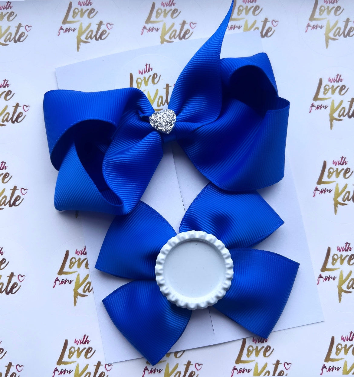 Royal blue bow set