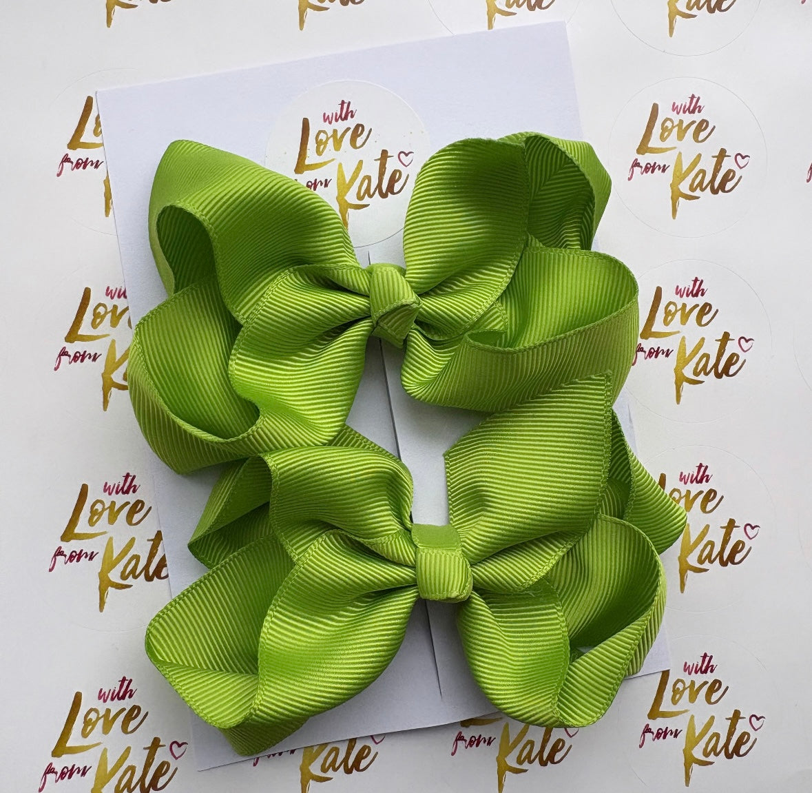 4.5 inch lime boutique bow