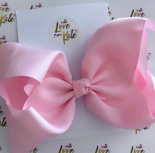 Pink 8 inch boutique bow