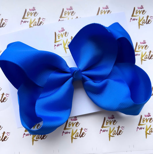 Royal Blue 6 inch boutique bow