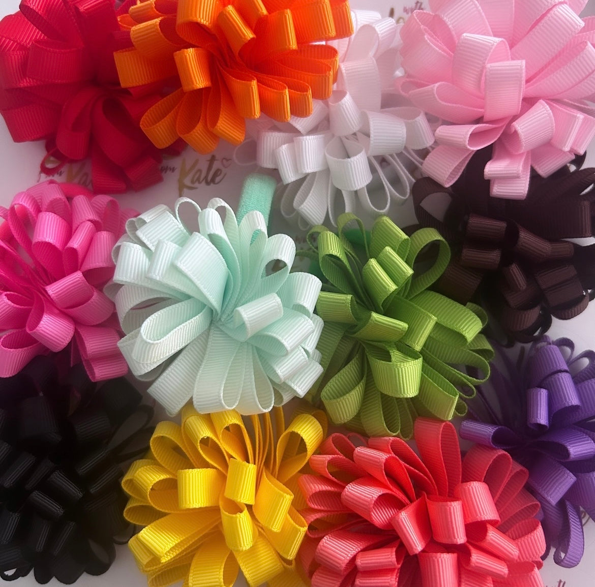 Puffball bow (15 colours)