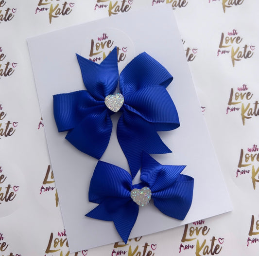 Royal blue clip set