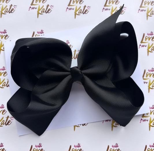 Large black boutique bow