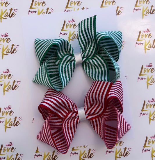 Stripe boutique bow (2 colours)