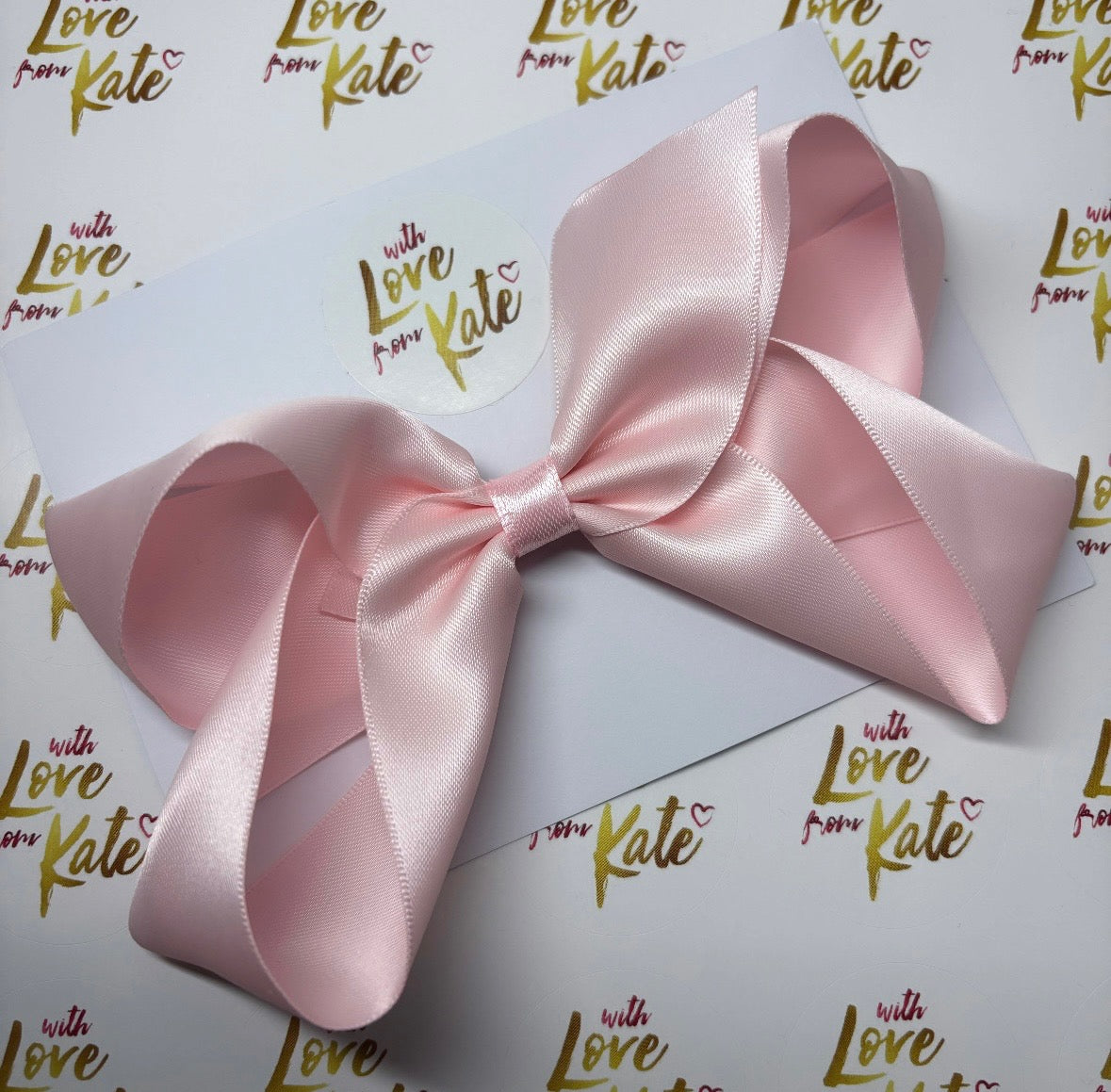 Large satin boutique bow (12 colours)